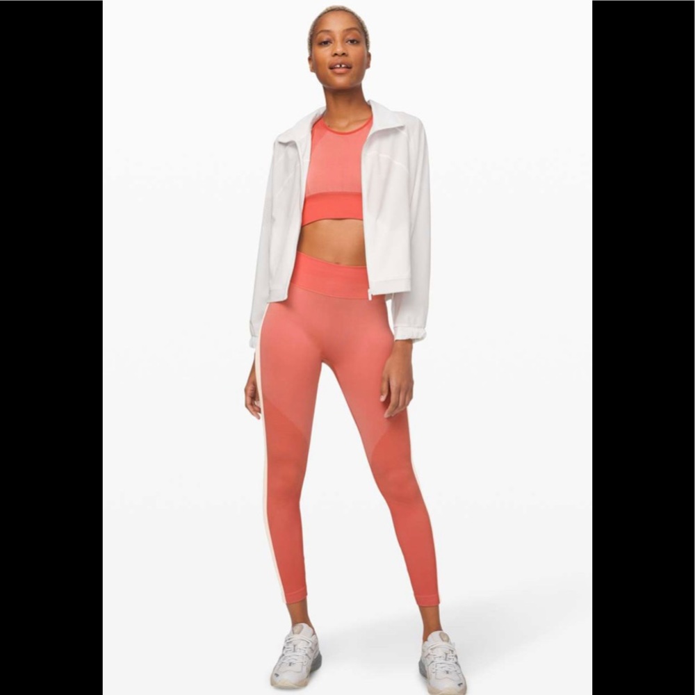 Lululemon Ebb to Train Set *Abstract (Copper Clay/Angel Wing)